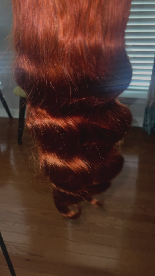 26” Copper Body Wave Wig